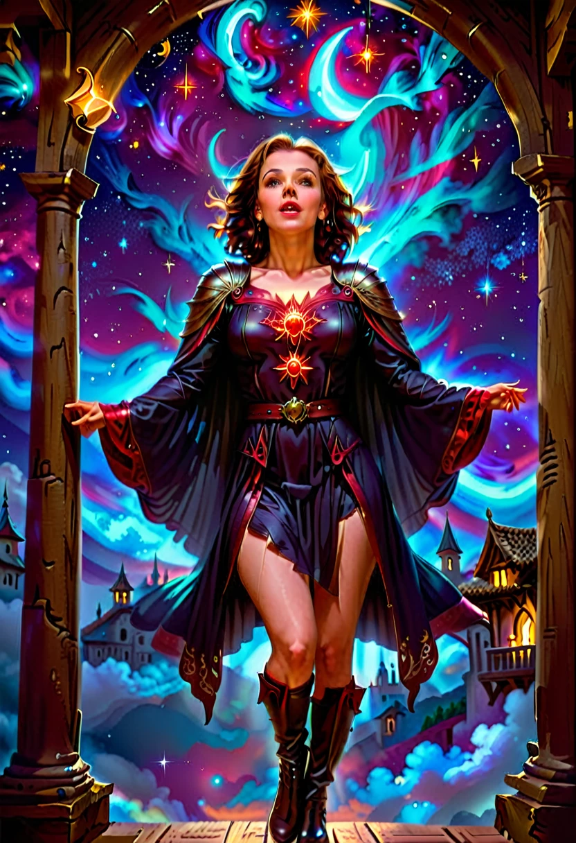 a close up of a woman with a dragon on her shoulder, artgerm julie bell beeple, style ivan talavera and artgerm, artgerm colorful!!!, beautiful celestial mage, moebius + artgerm, artgerm jsc, artgerm greg rutkowski _ greg, chris moore. artgerm, artgerm detailed