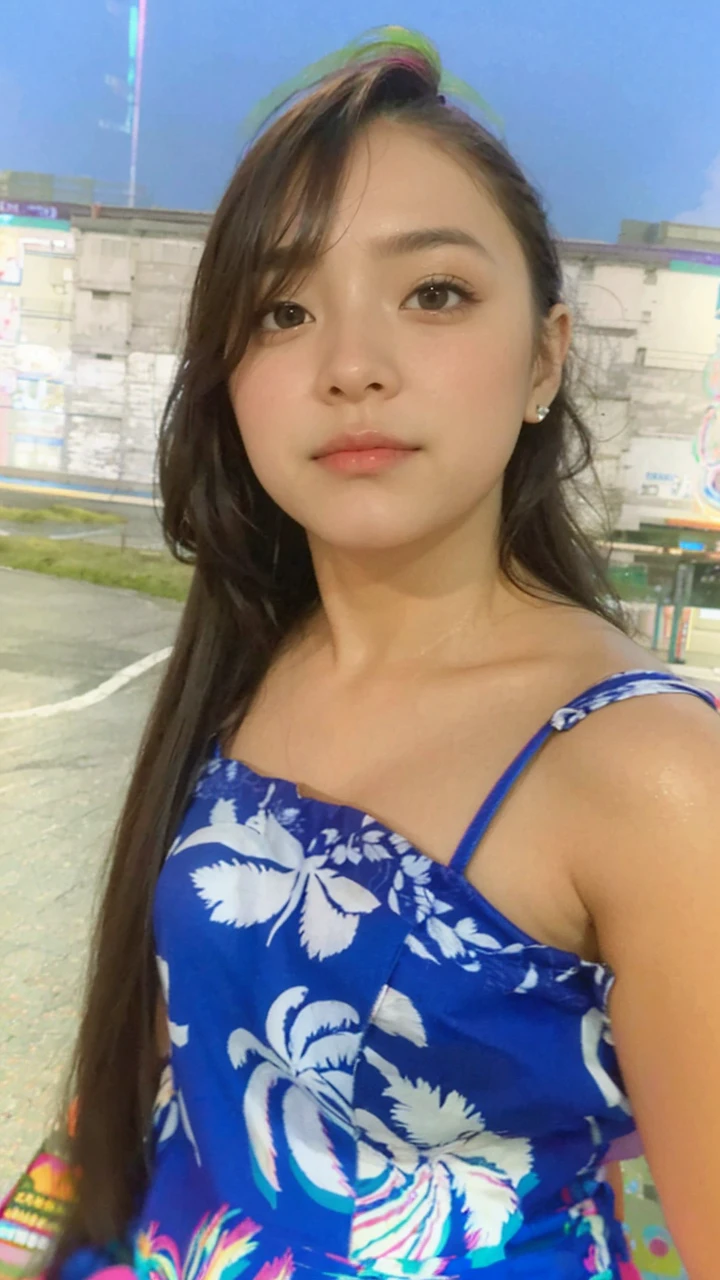 1girl, Tokyo street,night, cityscape,city lights, upper body,close-up, 8k, RAW photo, best quality, masterpiece,realistic, photo-realistic,