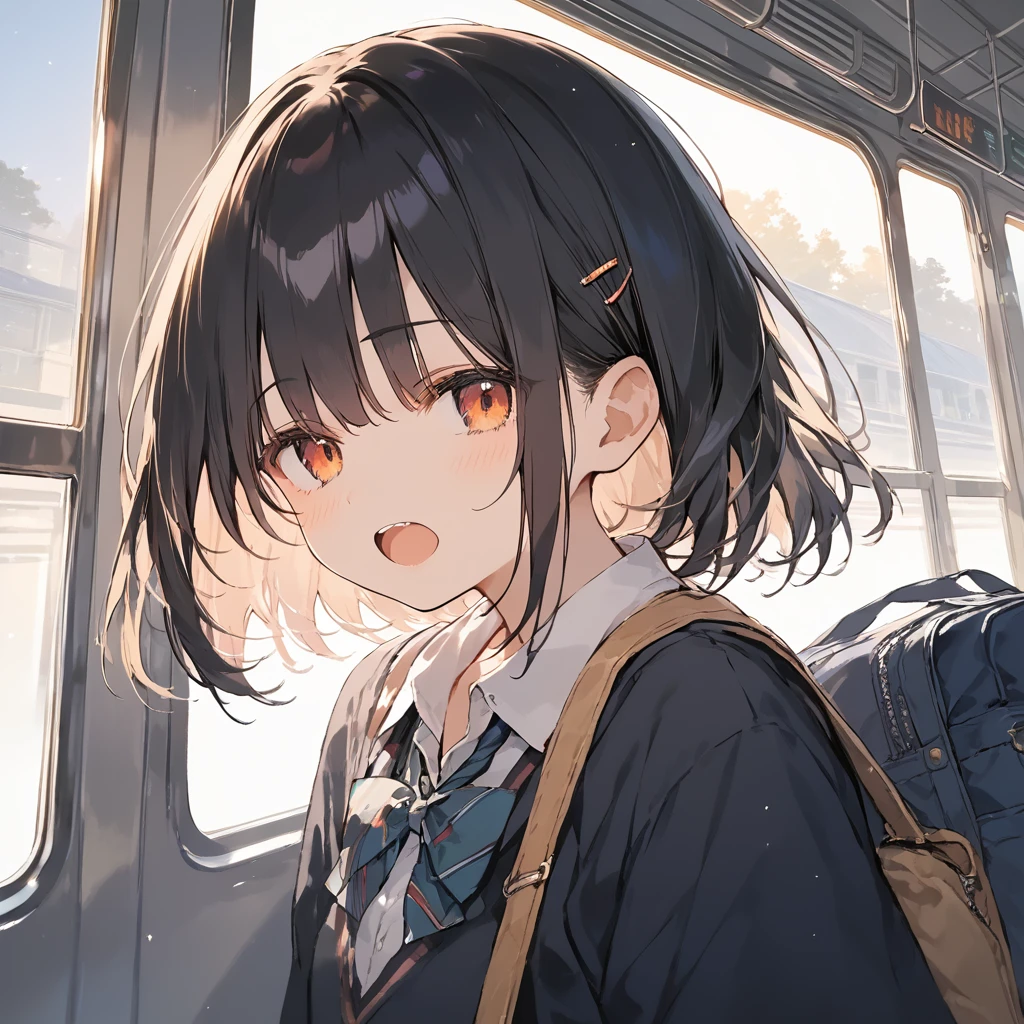 score_9, score_8_up, score_7_up, source_anime, best quality, masterpiece,ultra-detailed,official art, absurdres, highres, waifu2x, break,1girl, school girl, short hair, open mouth, (yawn:0.3), sleepily, molestation, night, train, break,(clear line illustration:1.2),very high resolution, very aesthetic, super detailed skin, Best cinematic lighting powered by famous artist, 8k,cute picture,beauty illustration,photoshop_(medium),,(Detailed Lighting),best anime 8k konachan wallpaper, pixiv contest winner,
