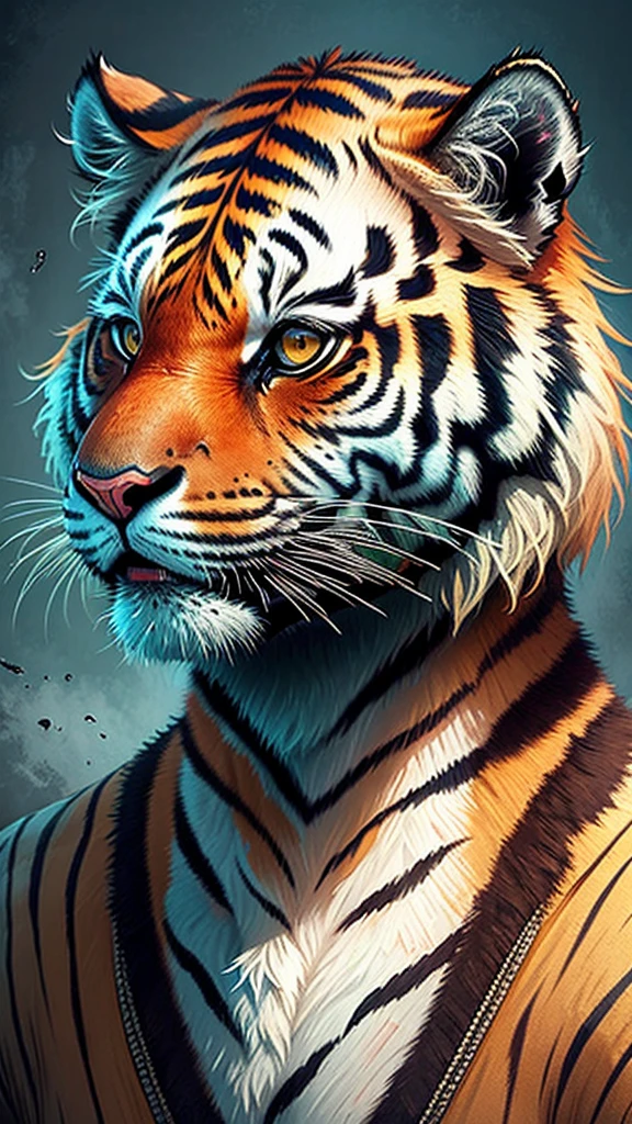 masterpiece, best quality, tiger