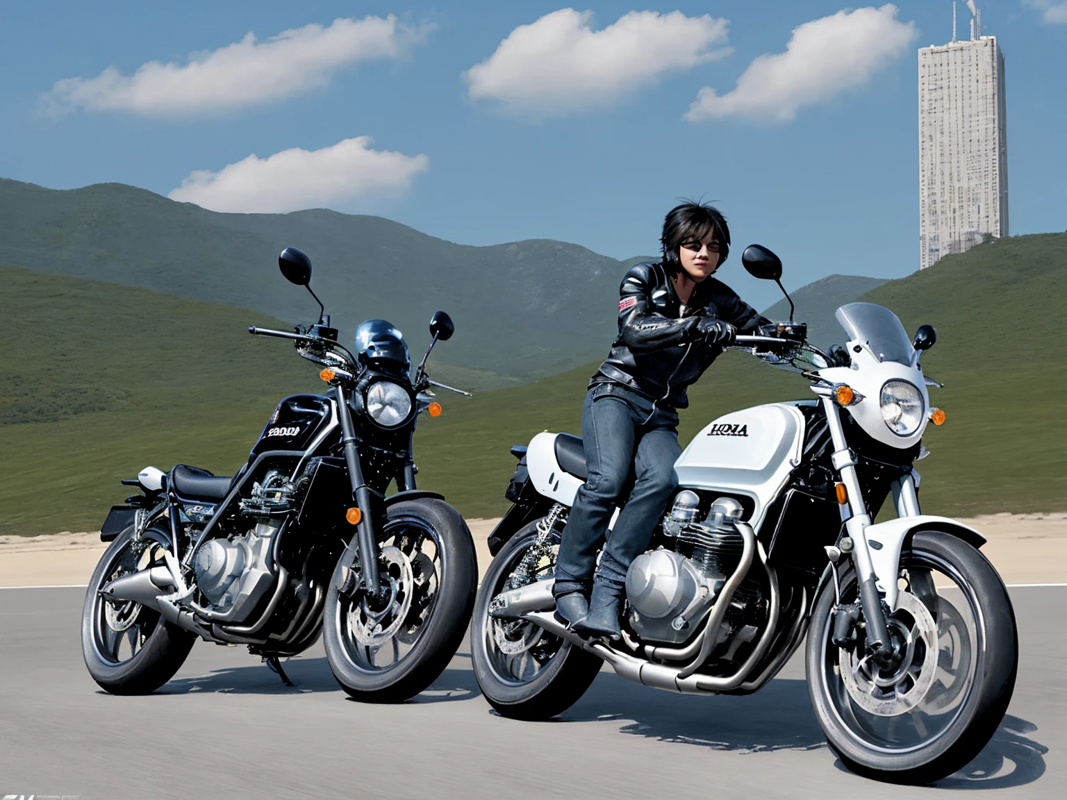 imagen de una moto futurista , Honda NC750