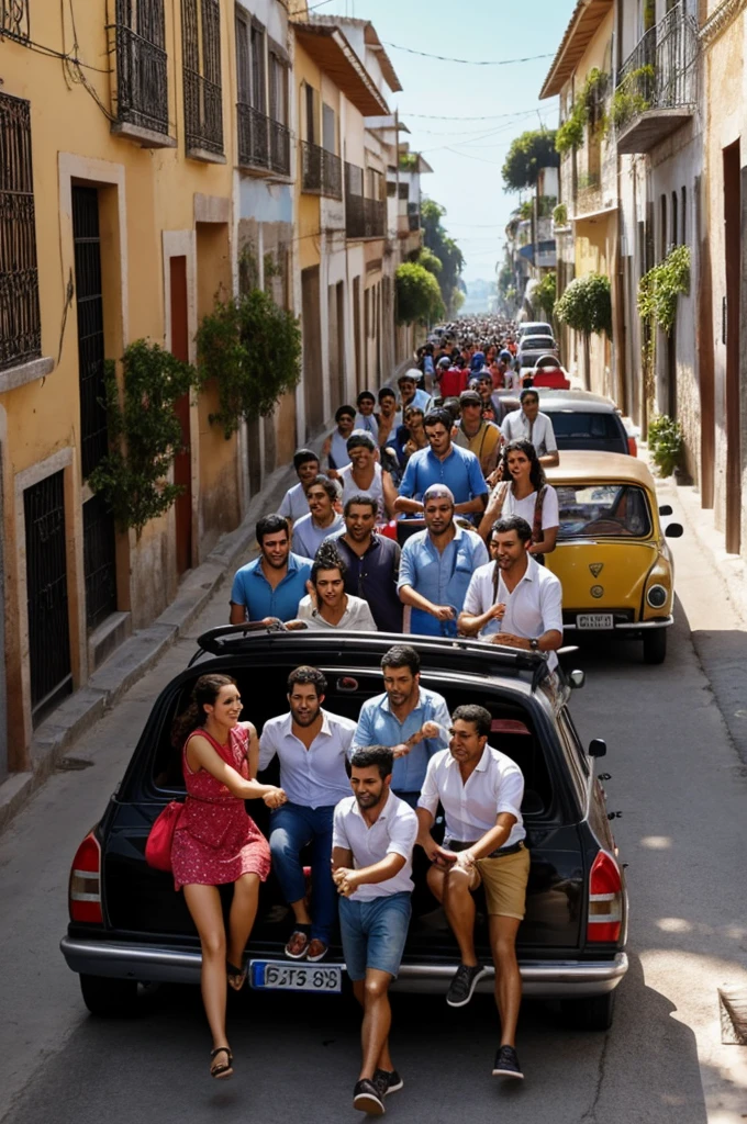 Cuento de amigos yendo a pescar