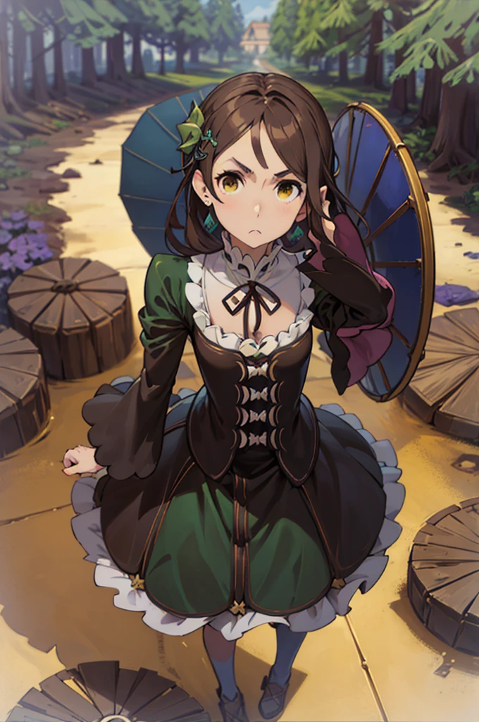 Masterpiece, High quality, High quality of art, best quality, best details, anime lineart, Re:Zero art style, 1boy, dark brown hair, Length of hair to the neck, dark brown green eyes color, Tall stature, Wheel of Tharma Over head, 