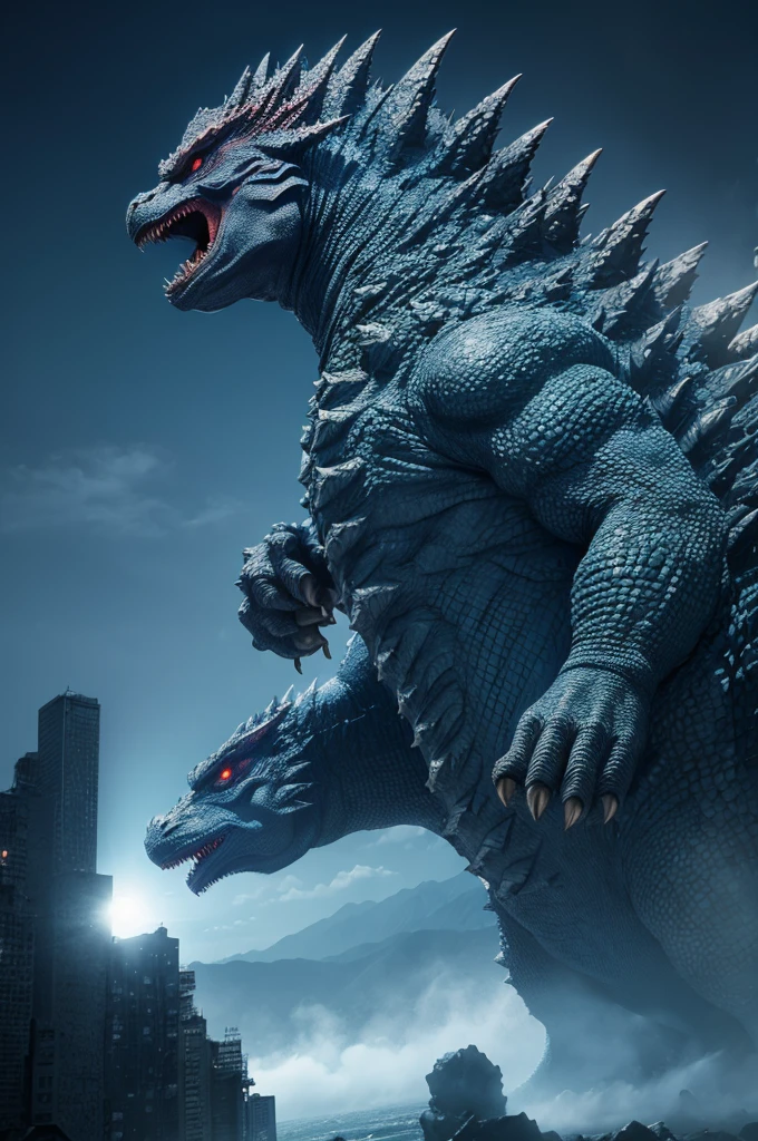 (Kaiju)godzilla soltando um raio pela boca