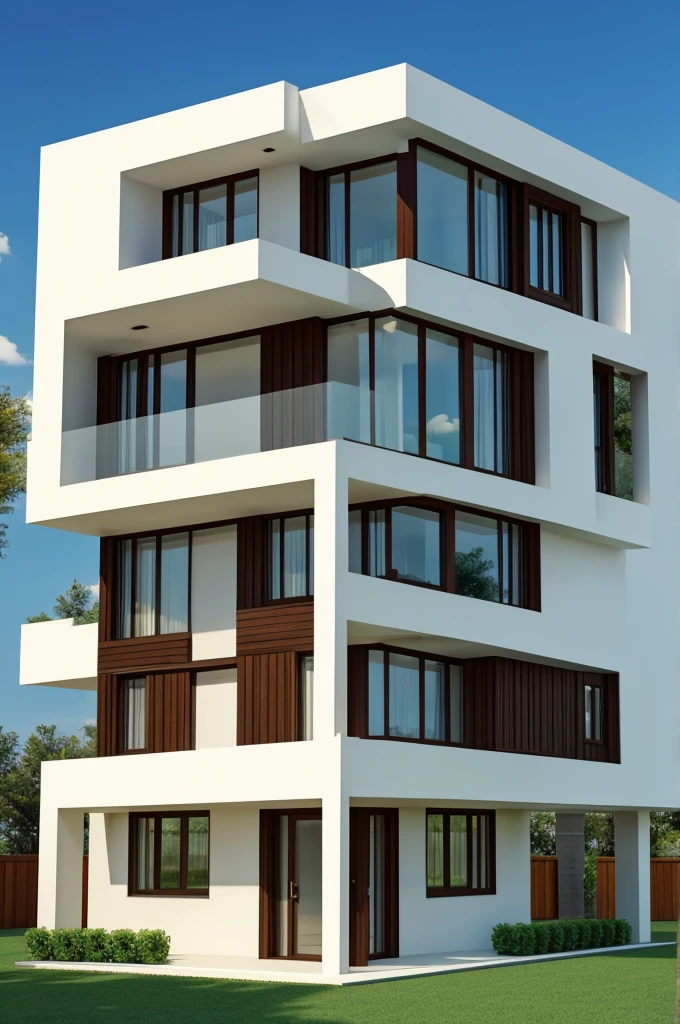House being built with tetris pieces