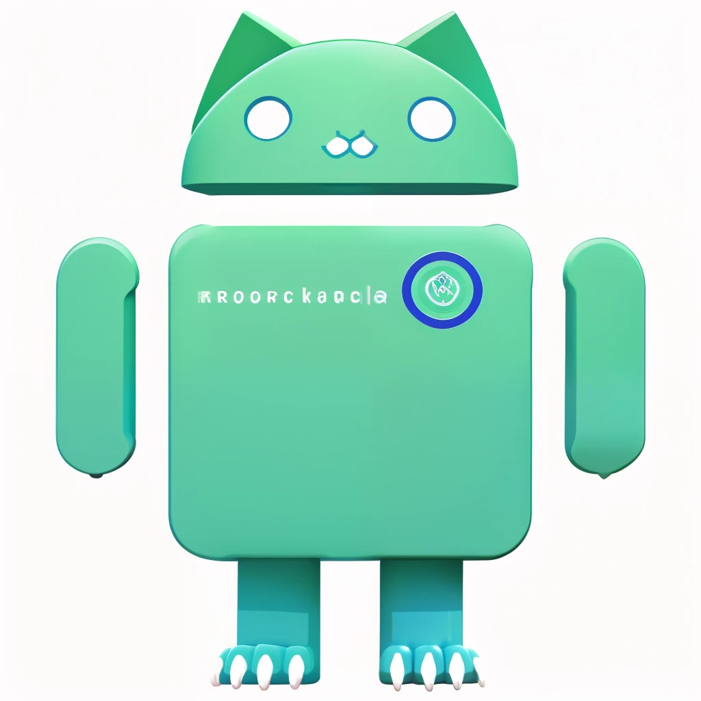 android cat ears claws, cute cat android logo, detailed 3d render of android mascot with cat ears and claws, hyper realistic 3d render, 8k, photorealistic, (best quality,4k,8k,highres,masterpiece:1.2),ultra-detailed,