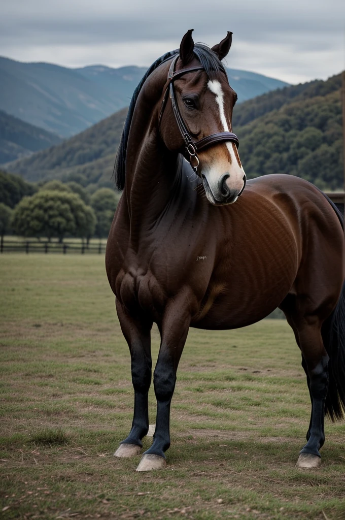 Create an image depicting the famous philosopher Friedrich Nietzsche in a poignant and tender moment with a horse. This scene should capture both the intellectual depth and the emotional capacity of Nietzsche, highlighting a lesser-known aspect of his character.
