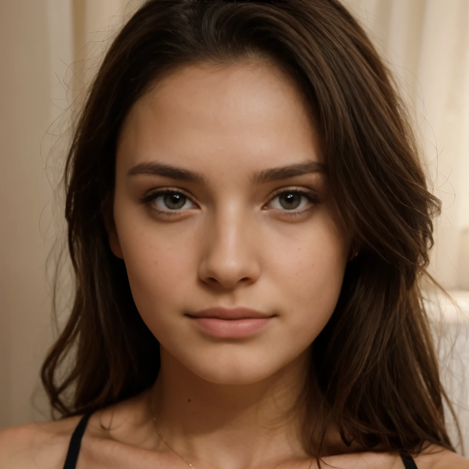18 ans, Detailed perfect face, Le visage d'Adriana Chechik, Le corps de Beyoncé, corps voluptueux, Light smile, Profitant d'a solo dinner at your dining table with a view of the Seine, she wears a chic off-the-shoulder sweater dress and thigh-high boots, alliant confort et glamour sans effort, Format brut, Nikon Z 85mm, Ultra definition, (photorealistic: 1.4)
