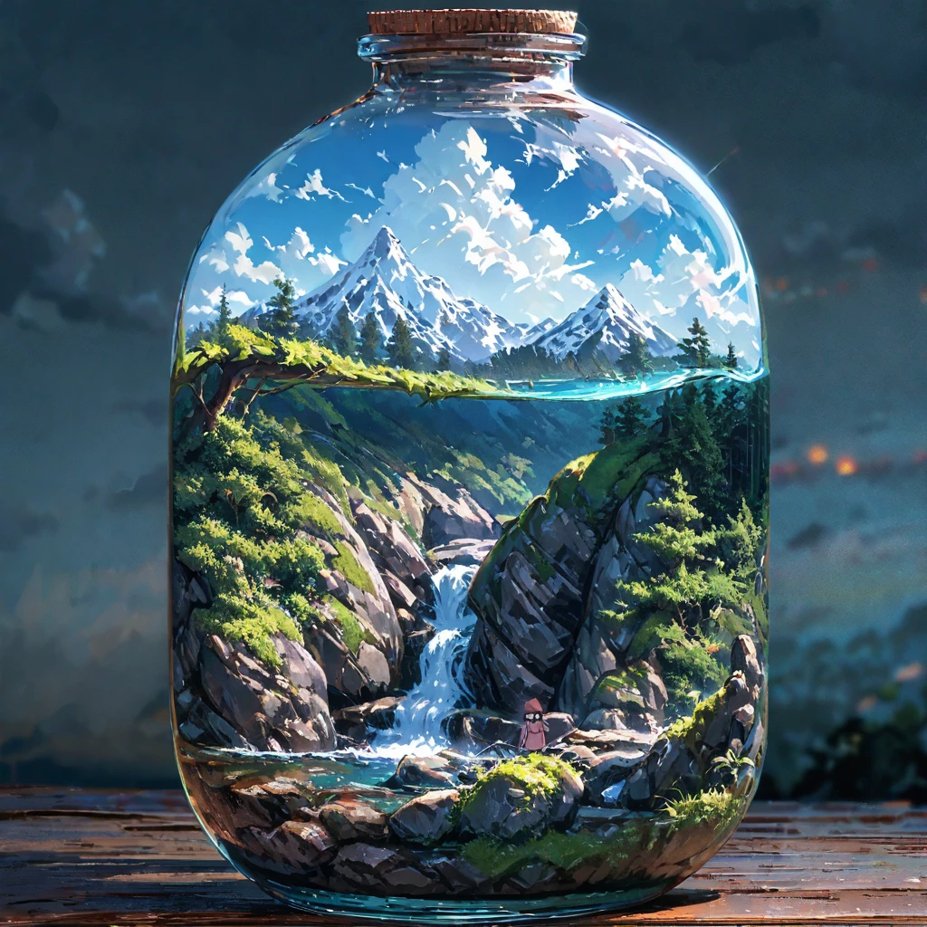 ((anime:1.4,illustration)),(masterpiece, top quality, best quality),(ultra-detailed, absolutely resolution),((16k, high res)),
BREAK {(anime movie by Studio Ghibli Style: 1.5)}

(((many bridge made by mountain, wide view, blue sky, cumulonimbus cloud)) ((cozy lofi illustration:1.4)), 

BREAK { (produces images with information than 40 million pixels with cinematic-like detailed textures shot on a Sony SLR).}

BREAK {(((cinematic look))), soothing tones, insane details, intricate details, hyperdetailed, low contrast, exposure blend, hdr, beautiful blue image, (hi contrast),Sony SLR.}
