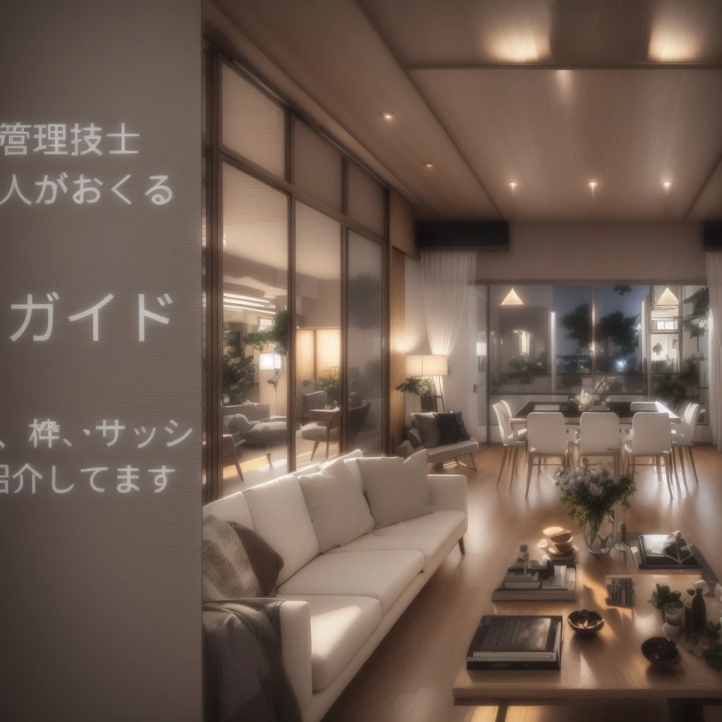 there is a living room with a couch and a table in it, Advertising images, Residential area, Luxurious surroundings, living room, Beasts, archviz, modern living room, celestial beings, Japanese House, in house, Residential, Natural light. 8k yen, Ultra-realistic, Ultra-realistic, v ray, Video Ray,