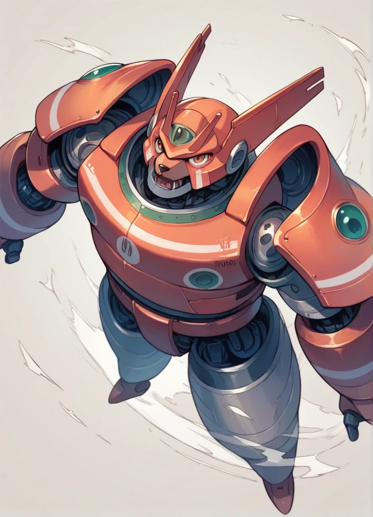Studio Ghibli Mecha samurai in battle position
