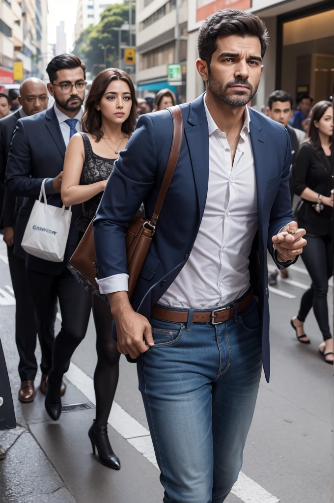 imagem de um homem penssdor e queue passa confianca de costa