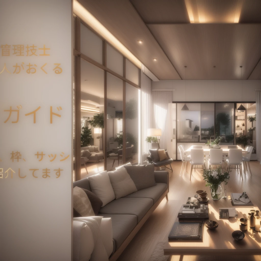 there is a living room with a couch and a table in it, ,Residential area, Luxurious surroundings, living room, archviz, modern living room, celestial beings, Japanese House, in house, Residential, Natural light. 8k ,Ultra-realistic, Ultra-realistic,, Video Ray,Refreshing