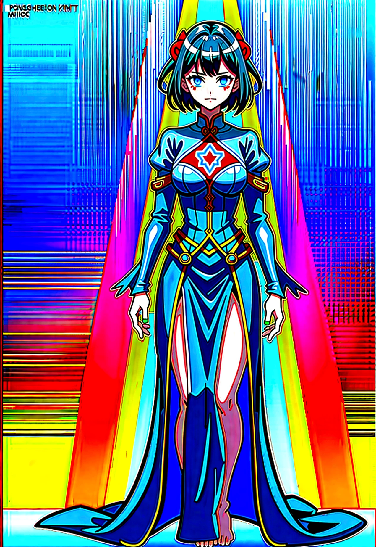 (best quality,4k,8k,highres,masterpiece:1.2),ultra-detailed,,1girl,glowing rune tattoos,red and black hair,princess knight pants gown dress,circlet,fantasy,