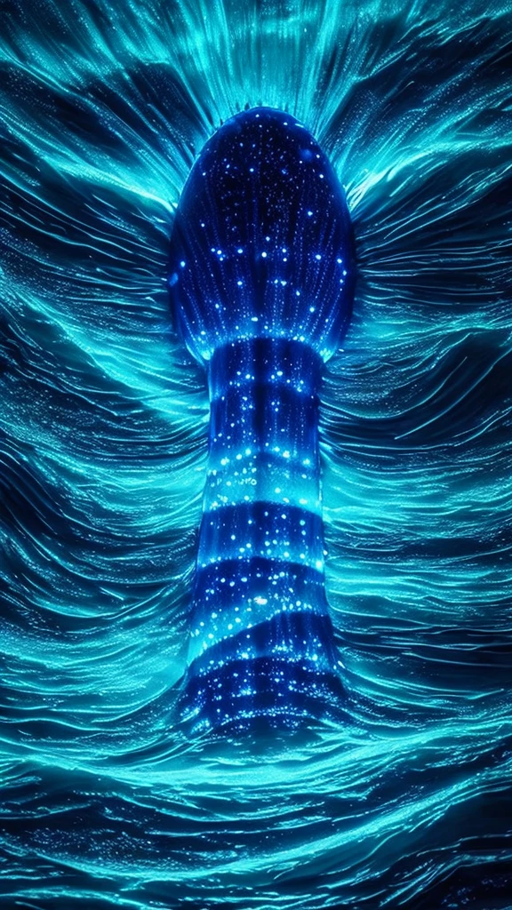 glowing noctilucent insect, masterpiece, Sea of night
