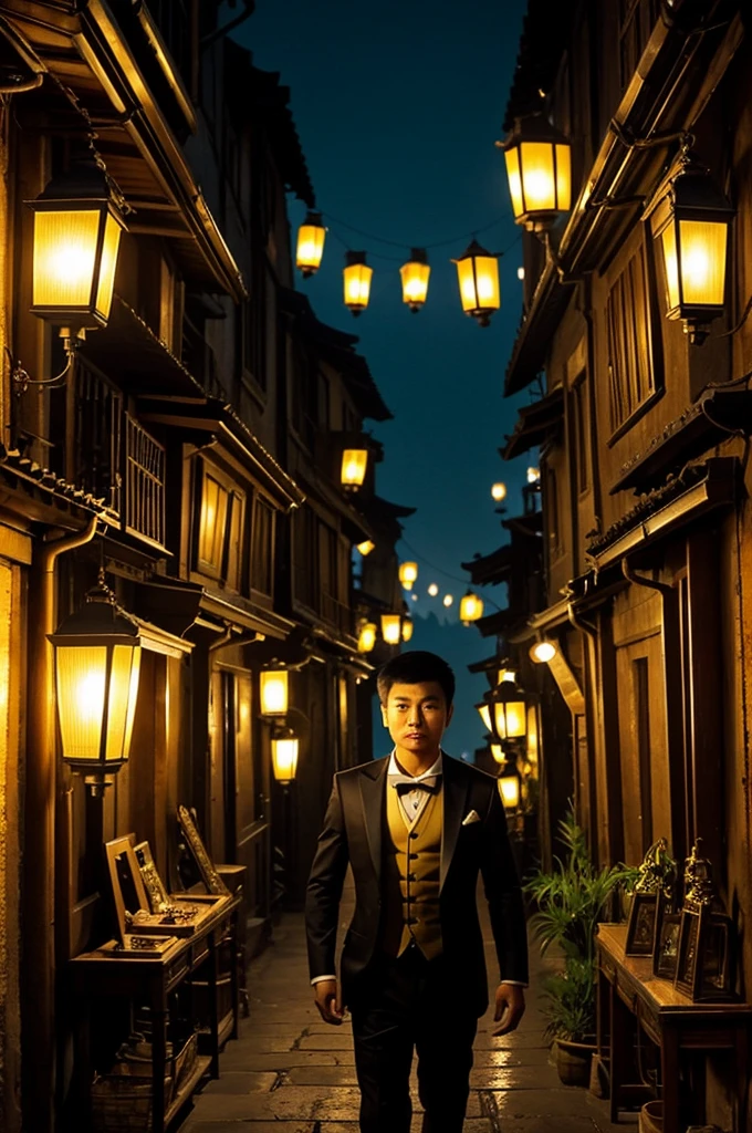 The Forbidden Auction
Li Wei found himself at the edge of the city, where lanterns flickered ominously in the cool night air. Hidden in the labyrinthine alleys, he stumbled upon the entrance to the clandestine auction. The air was thick with anticipation as wealthy merchants and mysterious figures gathered, their eyes gleaming with avarice