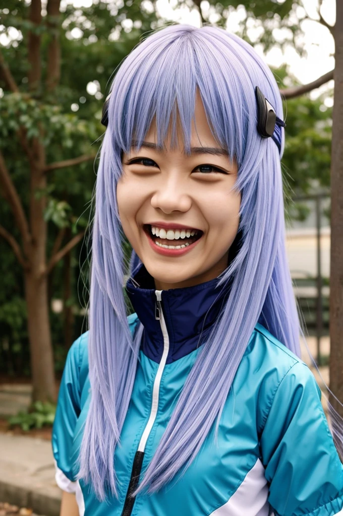 laughed ayanami