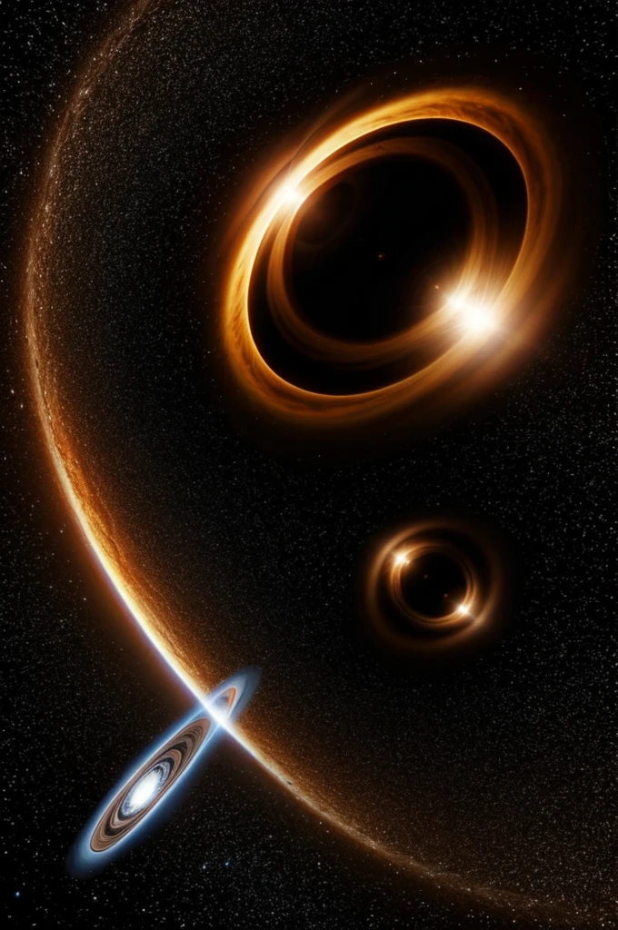 Shining black hole