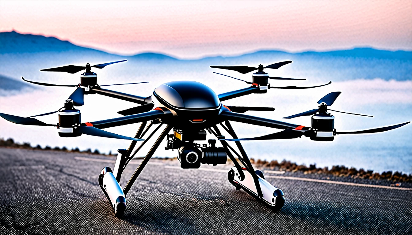 A motorcicle drone