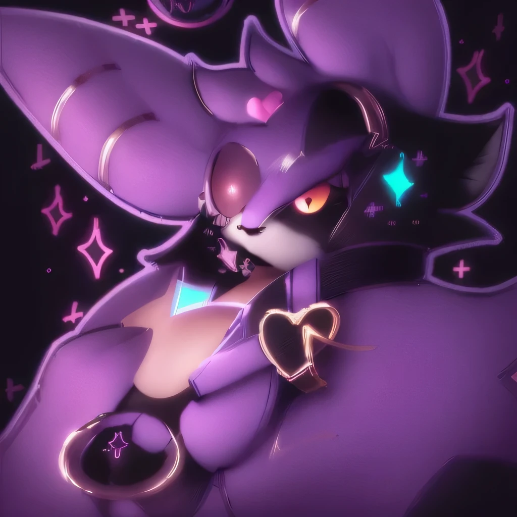 cartoon cat with bow tie and a heart in its mouth, furson art, resplandeciente, Some chaotic flashes, Ruff de cristal, brillante!!, Furaffinity Commission, magically shining, piel nacarada, commission on furaffinity, arte peludo!!!, discordia pfp, burbujeante, y 2 k cutecore clowncore, furson!!!!, dibujo animado de un gato con pajarita y collar, sonrisa nefasta, estilo varguyart, furaffinity fursona, arte fursona, arte peludo del mawshot, discordia pfp, Furaffinity Commission, commission on furaffinity, [[[[sonriendo malvadamente]]]], cunning expression