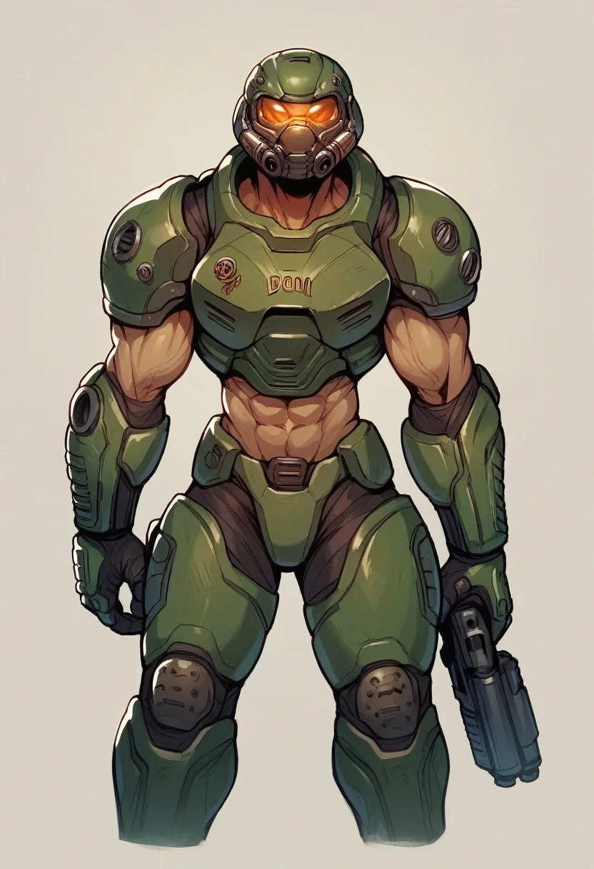 Doom slayer classic poses epicas