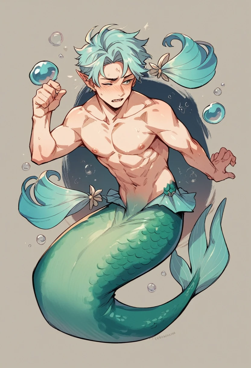 Mermaid hybrid male anim