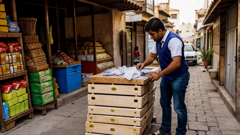 hombre trabajando como vendedor 