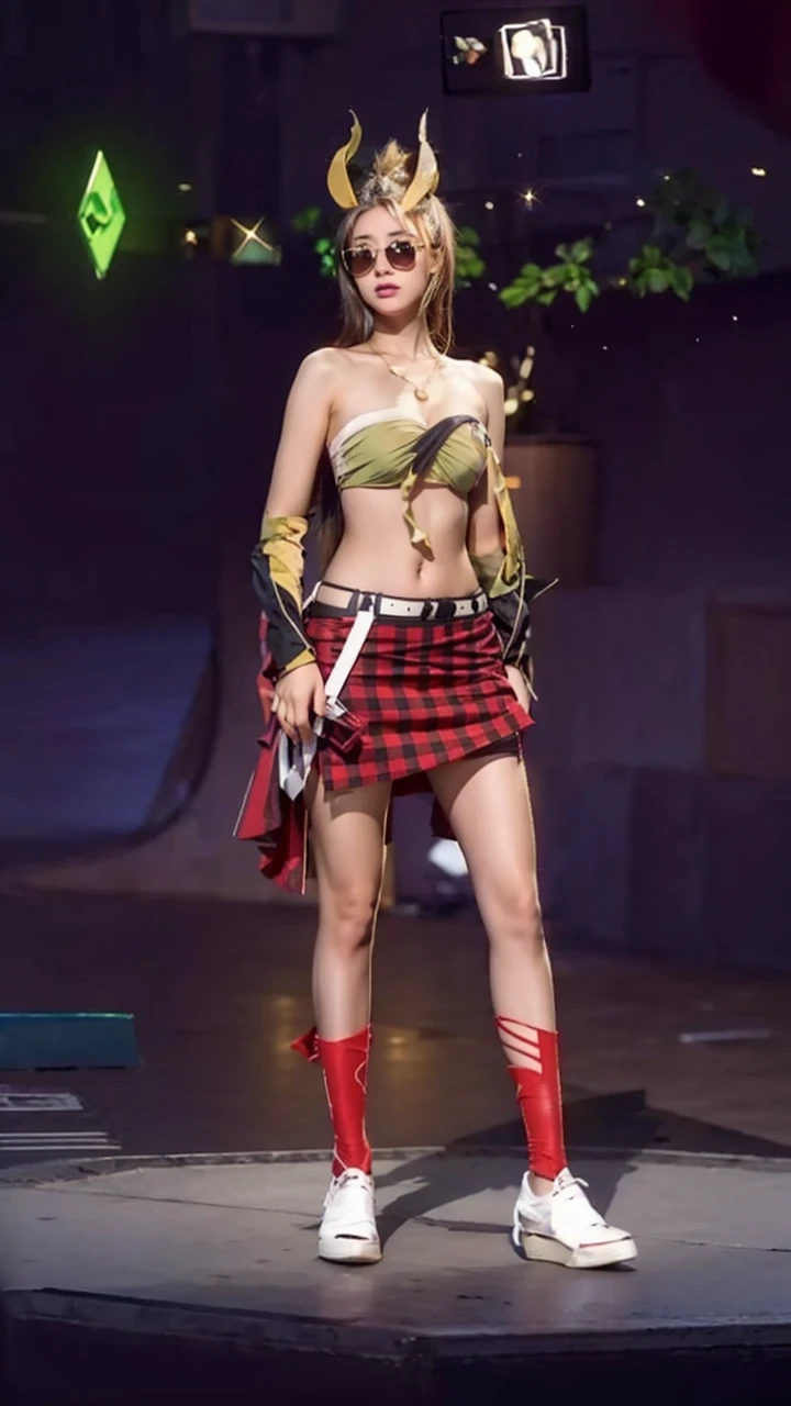 (green dress:1.2),1girl,hourglass body shape,waist up,