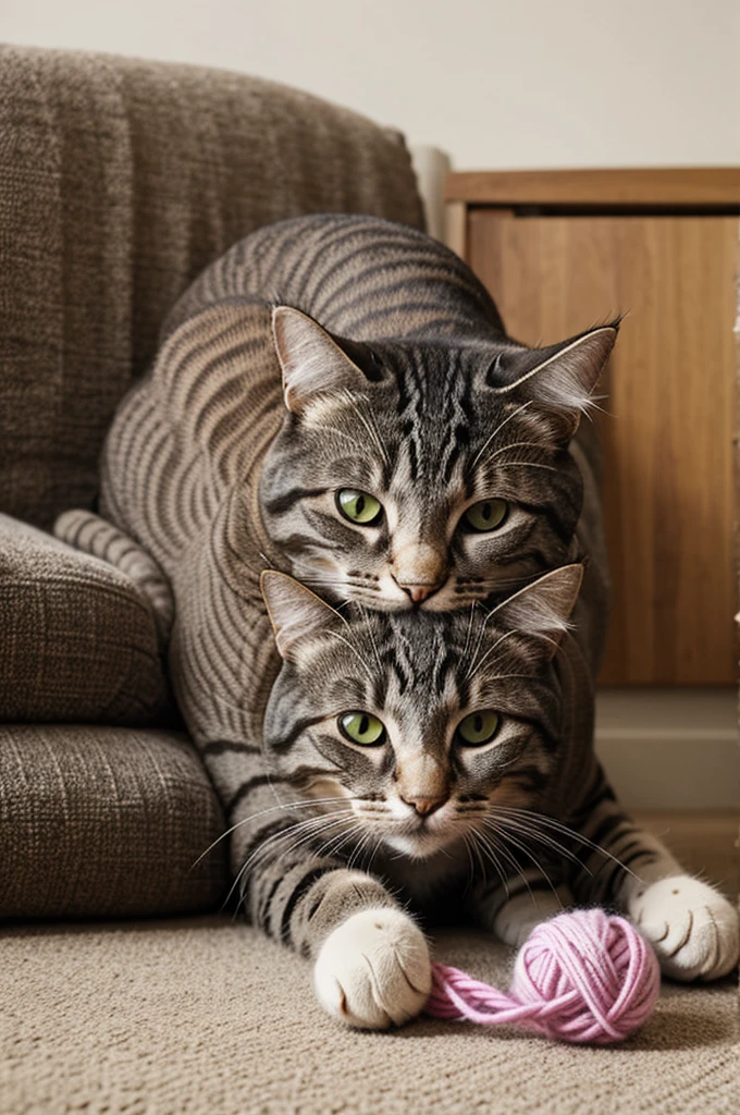 Cat eat wool