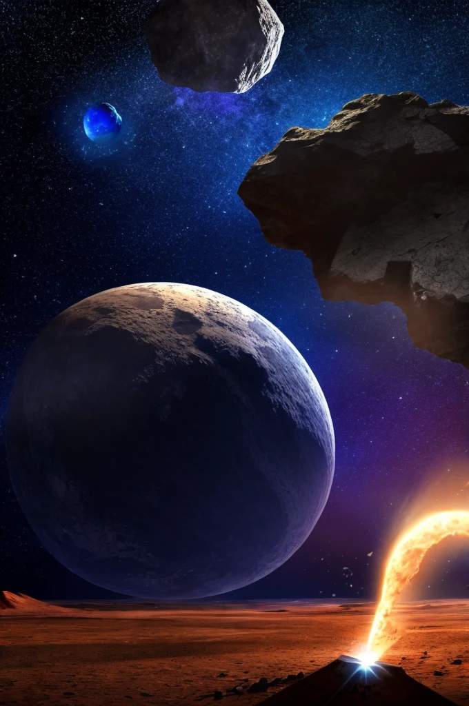 asteroid falling