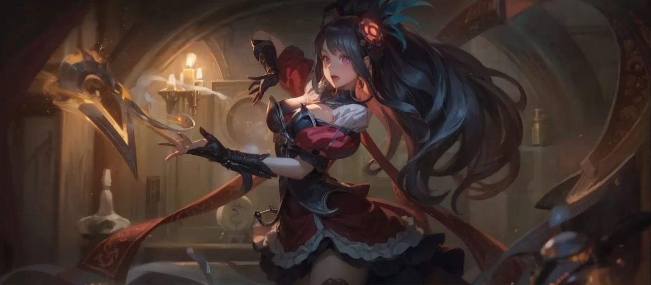 Best quality, Anime girl. Asian girl. Ulzzang. Pink eyes. Glowing eyes. Nekomimi.