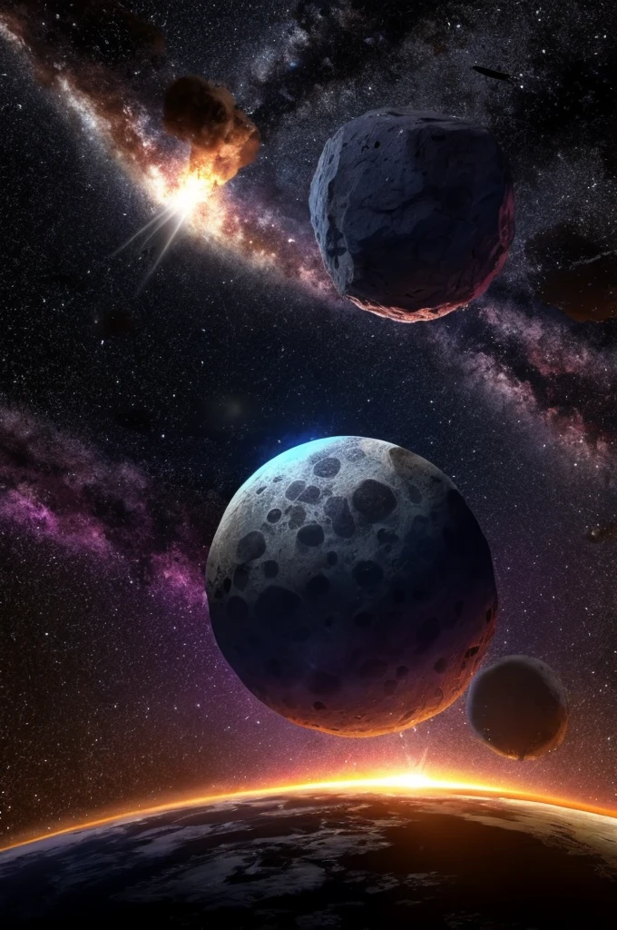 asteroid falling
