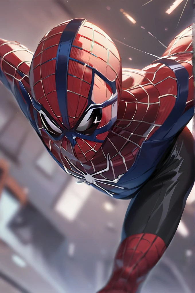 ((Best quality)), ((masterpiece)), (detailed), French bulldog spider-man