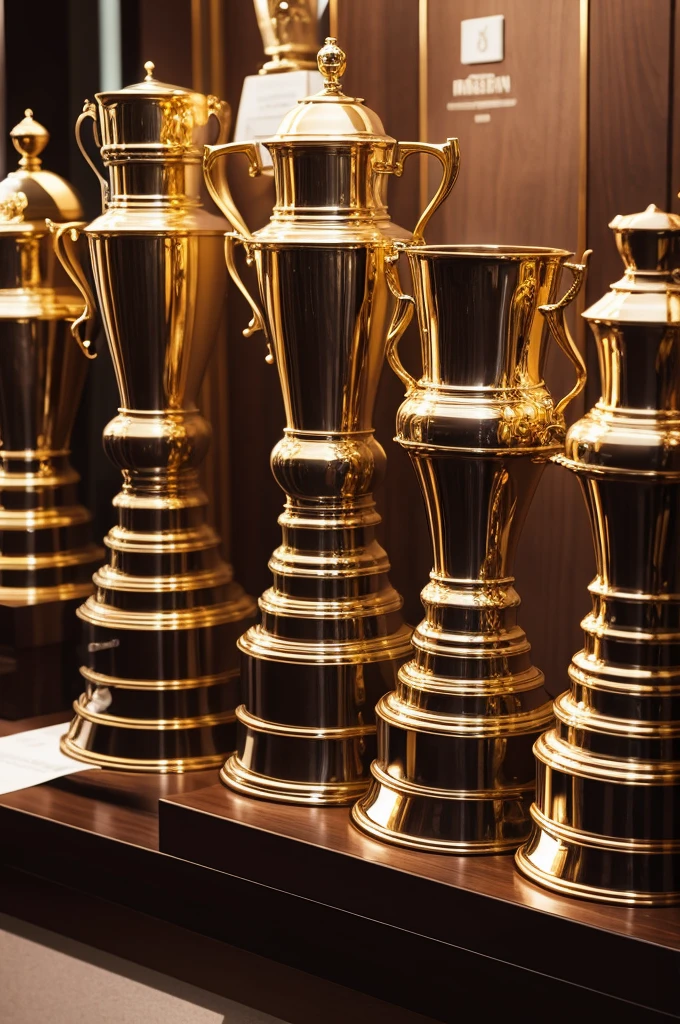Five trophies