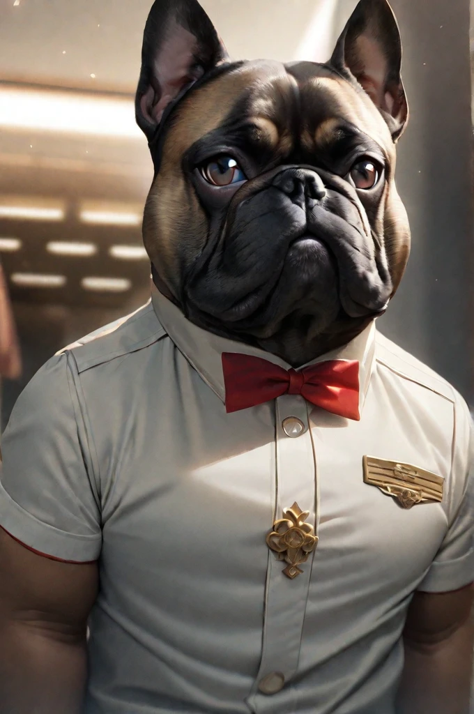 ((Best quality)), ((masterpiece)), (detailed), French bulldog deputy