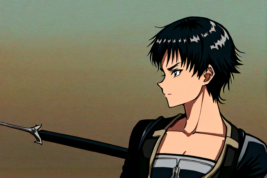 boy Short Hair Black Hair anime Adventurer battle