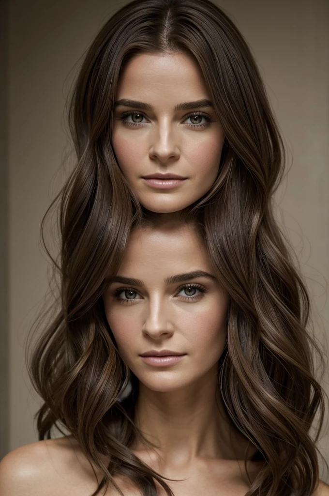 Sophie Beckett es descrita como de estatura mediana, con una figura esbelta y delicada. Su cabello oscuro cae en ondas suaves alrededor de su rostro, y sus ojos avellana se destacan por su expresividad y calidez. Emphasis is placed on her fair skin and natural grace..