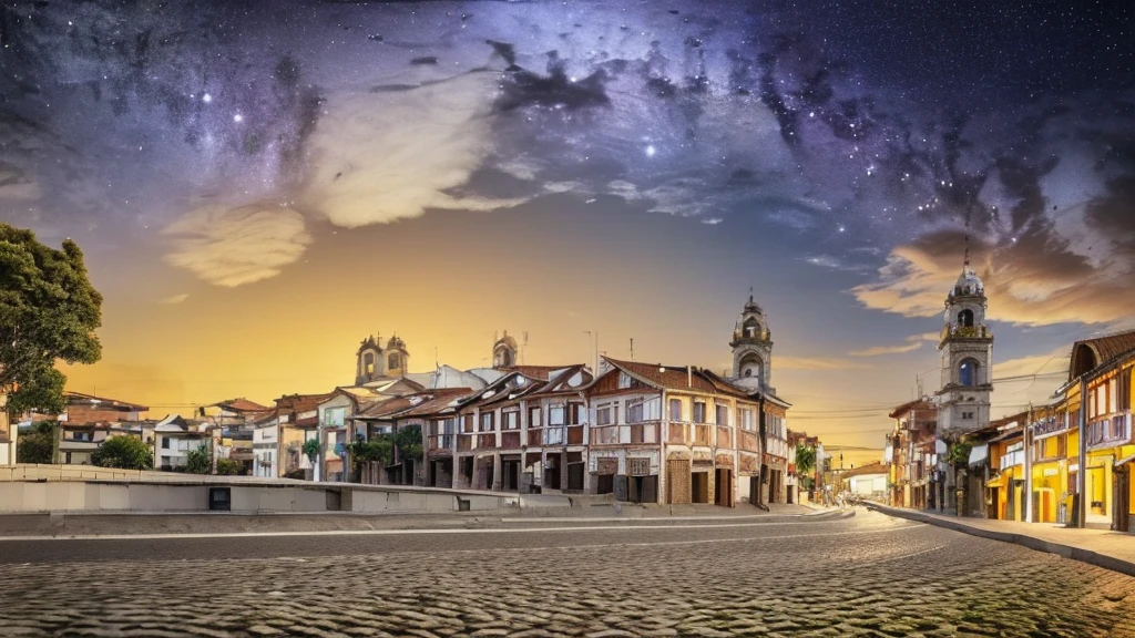 (1 garota:1.35),detalhes do rosto，(vista da rua:1.35)，a noite，Bairro iluminado,chai，Vista em uma garrafa，Garrafa cercada por paisagem，Arte tridimensional，Foreground occlusion