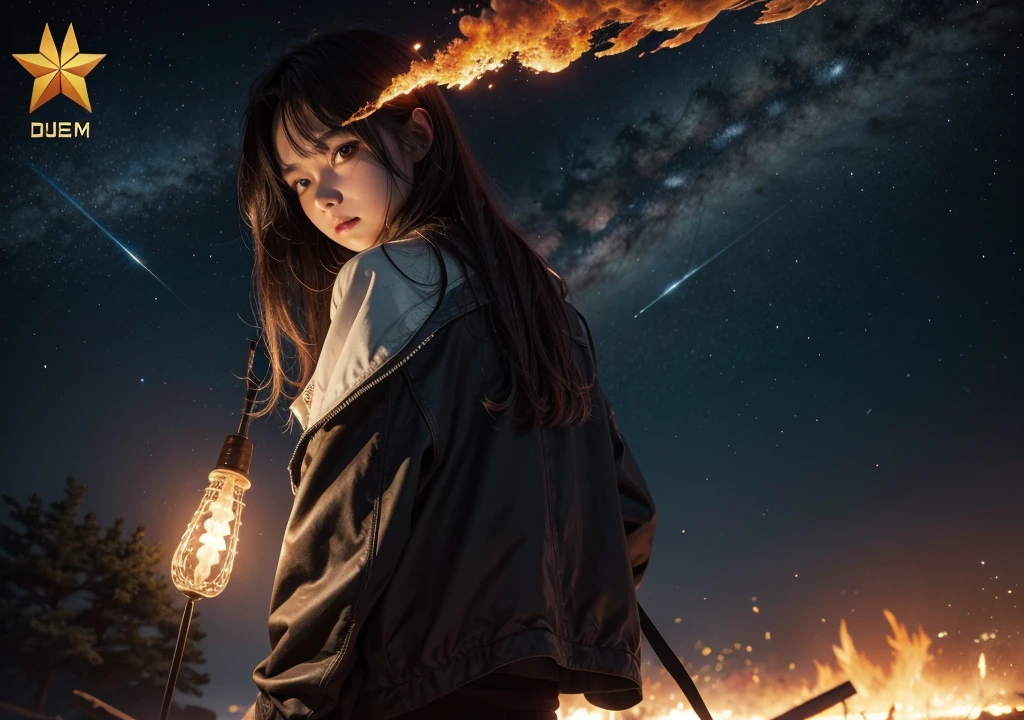 CD cover with title "Star and fire" and music style "Dubstep"