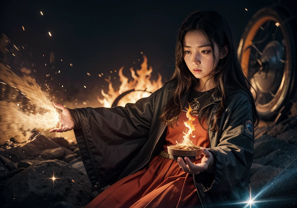 CD cover with title "Star and fire" and music style "Dubstep"
