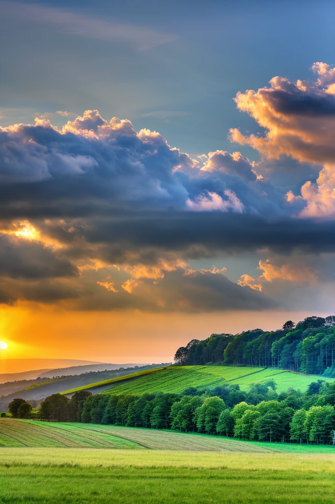 Original landscape,Sky and clouds, sunrise,Tyndall effect,A country road,Colorful hot air balloon,High quality desktop wallpaper, Verdant forest, Detailed field properties, Beautiful English countryside, Stunning scenery, Rolling Hills, Landscape Wallpaper, Lush countryside, Green forests, Stunning scenery, Green fields in the background, High quality wallpaper, Beautiful wallpapers,Ultra high quality,Ultra HD,Ultra-high resolution