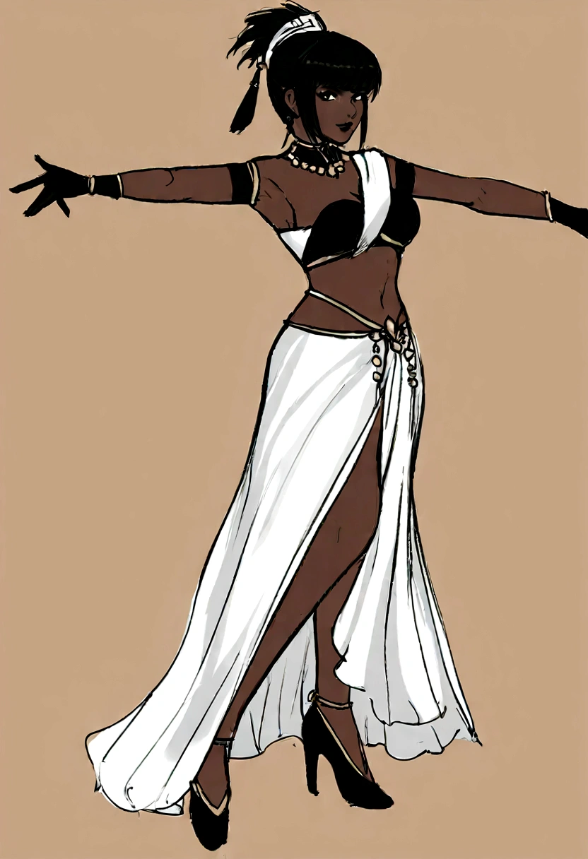 um desenho preto e branco de uma mulher em um vestido, girando, mulher feita de chamas negras, Desenho digital, digital sketch, quick paint, girando, she is dancing. realista, desenhado no Microsoft Paint, desenhado com photoshop, girando death, black demon dancer, black sketch, she is dancing, uma pintura digital expressiva, quick sketch, quick painting