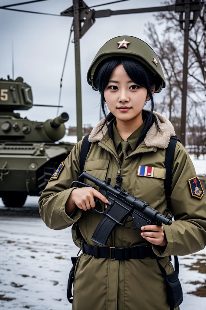 To the streamer momo dressed as a soldier in the cold war