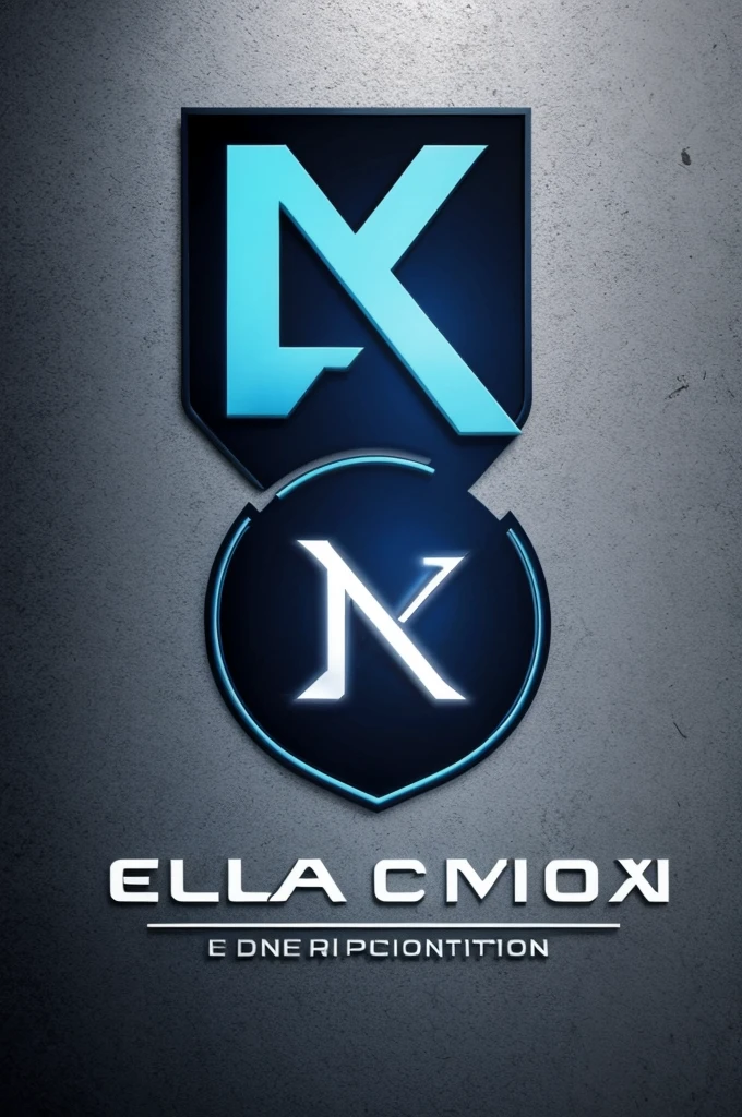El logo de una empresa futurista dedicada a la electricidad llamada lux corporation