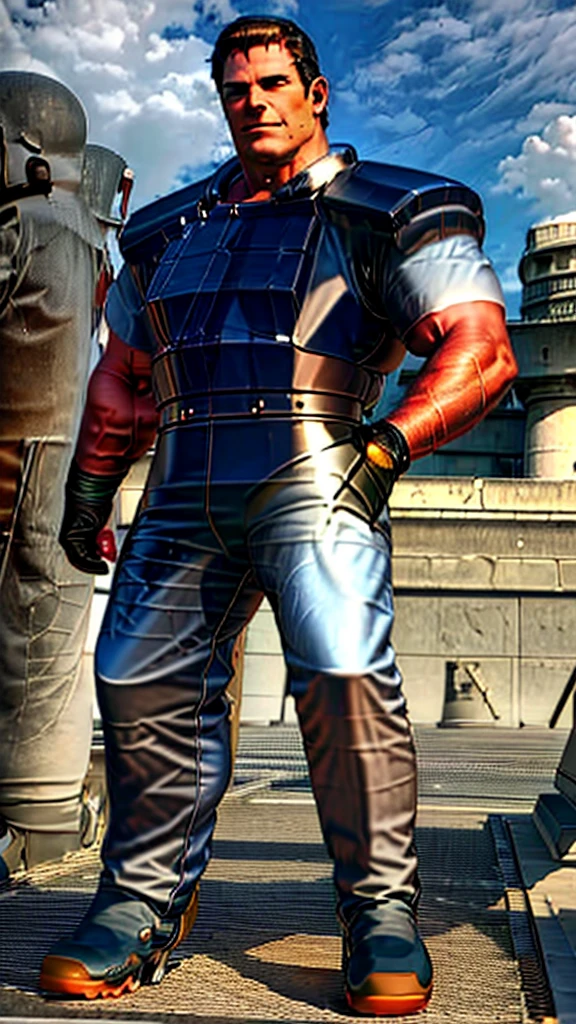 (masterpiece, highest quality, ultra high res, ultra detailed:1.3), 2 men and1 cute girl, ideal ratio body proportions, clark, ralf, reona,