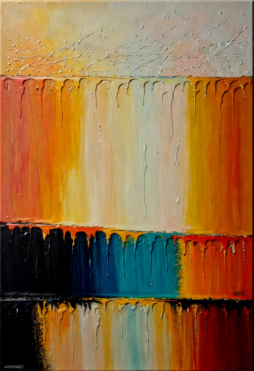Abstract Painting Modern Thick Textured Painting Impasto Landscape Textured Modern Palette Knife Painting,