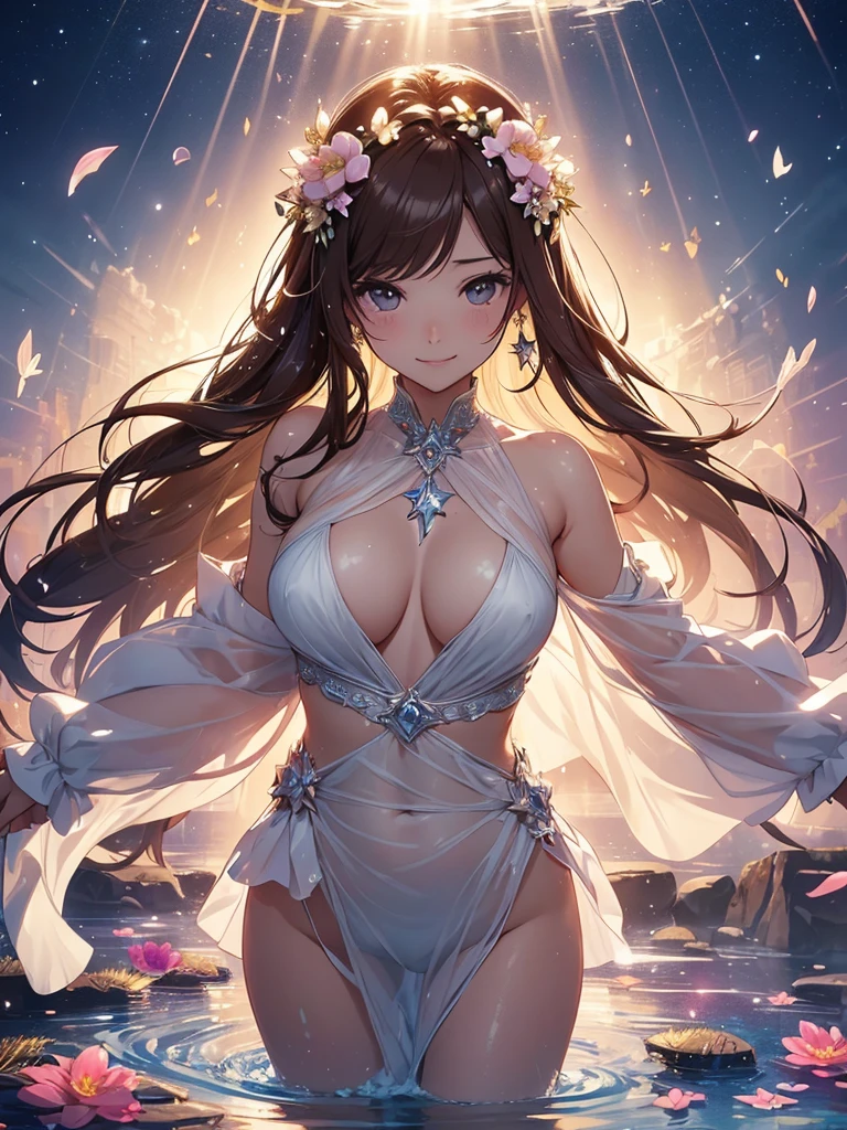 最high quality、1 woman 、Beautiful foam、Bathing、、CourtyardShining 、NP: Worst quality ,Flower fractal art Wet、、Beautiful shot, radiance,High-definition depiction, Realistic, 8k, Unity, beautiful Shot, light smile, Beautifully and vividly drawn, , Beautiful, beautiful, clear skin、sexy,Beautiful swimwear、Countless rays of light pouring down, Swirling Light, big background, Raise one arm above your head, Intense light is emitted from the magic circle in front of the girl. flower、Particles of light、
Romanticism,Cowboy Shot: The most beautiful form of chaos, Mr..々color, Intertwined flowers, Particle,magical gentle light,smile,sexy,image quality、masterpiece、Beautiful Face、Super beautiful woman((Big breasted 22 year old office lady、Nipples、Bust 100,Beautiful long ironed hair 、Brown Hair,height: 165cm。、sexy、Esbian、、high quality、、background((Star Narski)))、Starry Sky、Visual art、Written boundary depth、、universe、Happy smile、Gentle light、elegant、ticker beautiful decorative、、magic、Pool、Beautiful Landscape、A kind smile、wonderful、Fluttering petals、Dance happily、、Cultivate fantasy、、Mystery light Lots of flowers、、art、palace, art,mystery,Ultra-high resolution,atmosphere