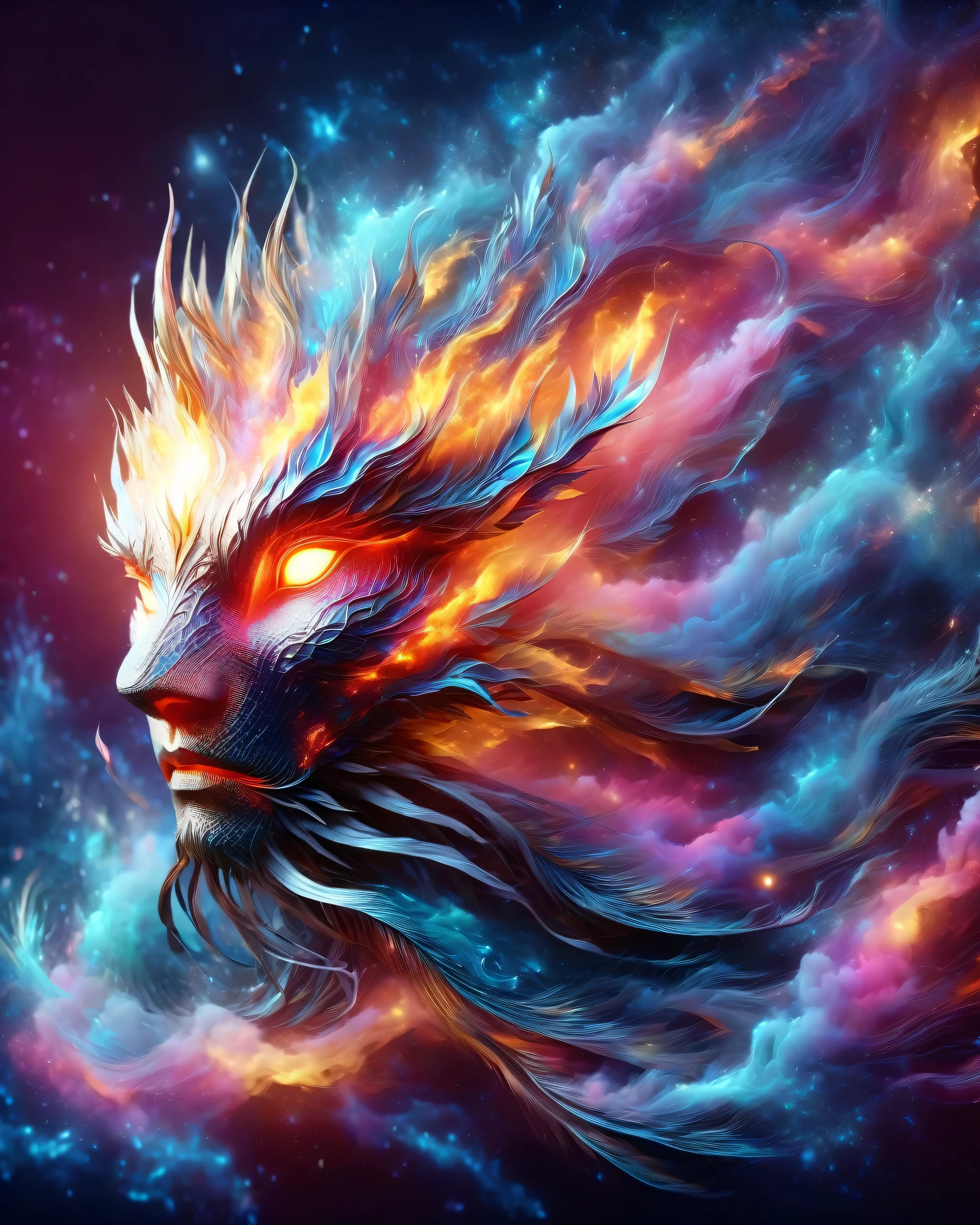 (super clear picture quality:1.8),masterpiece,best quality,
ultra-realistic mix fantasy,flood dragon,a mythical creature capable of invoking storms and floods,in the style of dark azure and light azure,mixes realistic and fantastical elements,vibrant manga,uhd image,glassy translucence,vibrant illustrations,ultra realistic,jewelly,shawls,light In eyes,red eyes,firefly,bokeh,mysterious,fantasy,cloud,abstract,colorful background,night sky,flame,very detailed,high resolution,sharp,sharp image,4k,8k,masterpiece,best quality,magic effect,(high contrast:1.4),dream art,diamond,mysterious colorful background,dark blue themes,real,holographic,an oriental dragon,inhuman,holographic metal,machine,the perfect hand,perfect face,