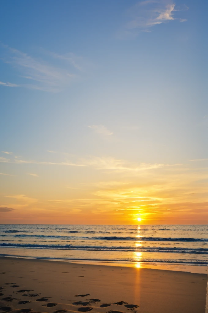 sunrise view at the beach