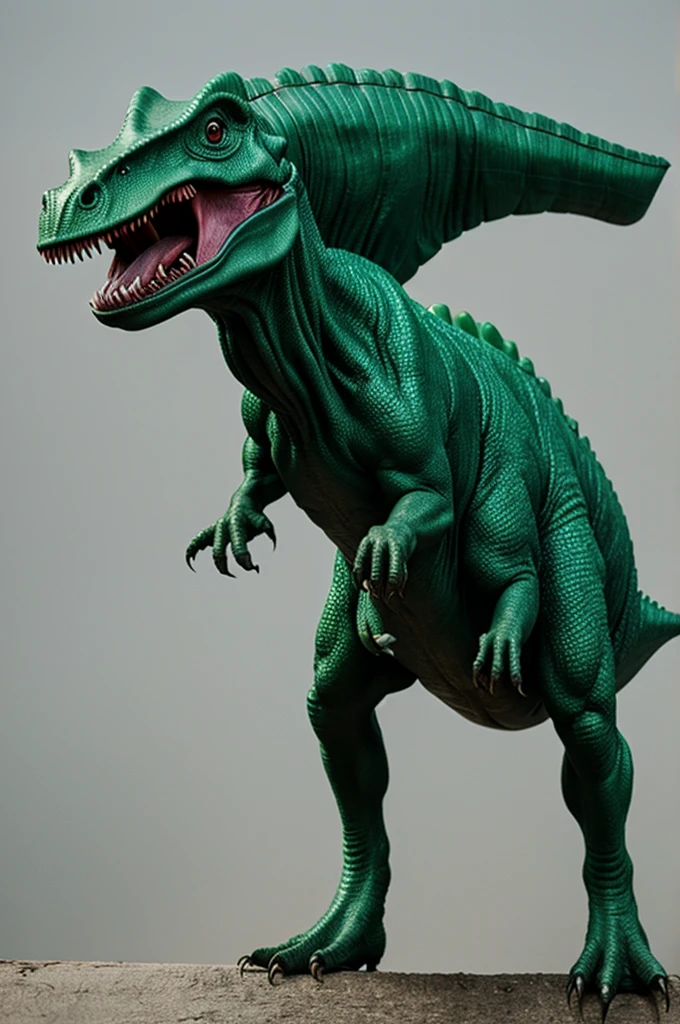 Green alien dinosaur 